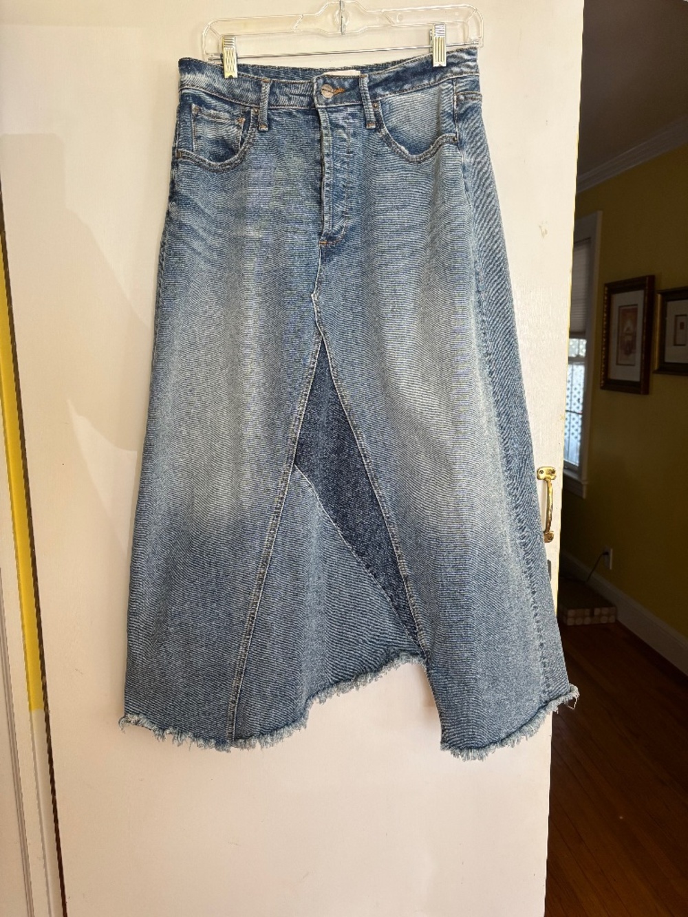 Driftwood denim skirt